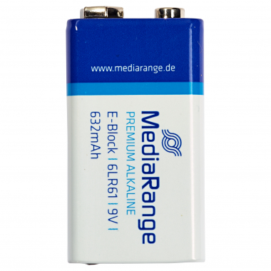 Alkaline Media Range Block 6LR61 (9 Volt Blockbatterie)
