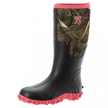 Almwalker Neoprenstiefel Fleur Damen (Schwarz/Camouflage/Pink)