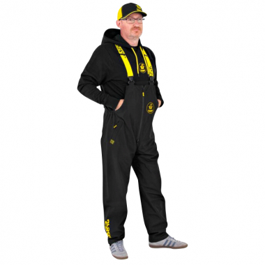 Black Cat Waterproof Salopettes (Black/Yellow)