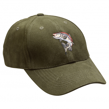 Cap Unisex, m. Bachforelle-Motiv (Oliv)