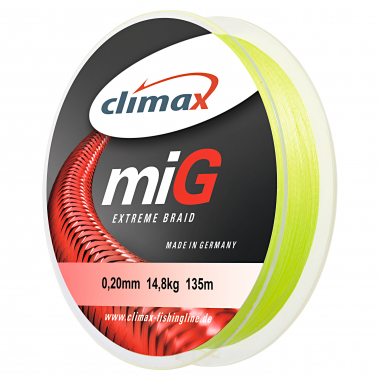 Climax Climax miG Angelschnur (135 m, neongelb)