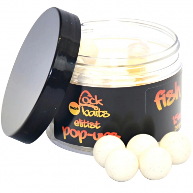 Cockbaits Elitist Pop Ups mit Liquid Booster (Fish Weiß)