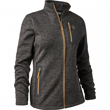 Deerhunter Damen Strickjacke Lady Sarek (Dark Grey Melange)