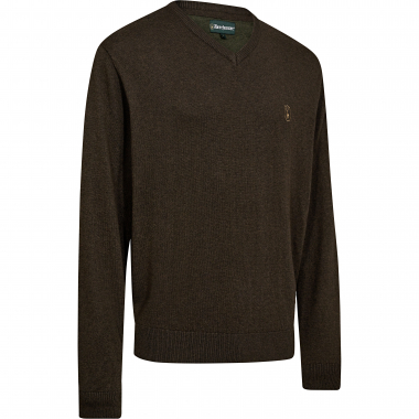 Deerhunter Harrington V-Neck Knit Herren (Brown Melange)