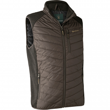 Deerhunter Moor wattierte Weste Herren, mit Strick (Brown Leaf)