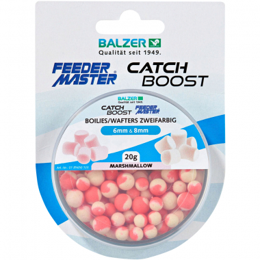 Feedermaster Zweifarbige Boilies (Marshmellow)