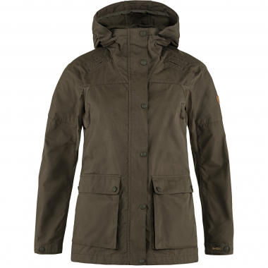 Fjäll Räven Damen Jacke Forest Hybrid (Dark Olive)