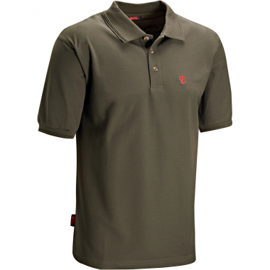 Fjäll Räven Herren Piqué-Shirt Crowley (oliv)