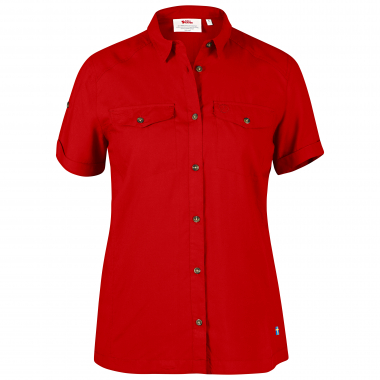 Fjällräven Fjäll Räven Damen-Shirt ABSIKO VENT - Rot