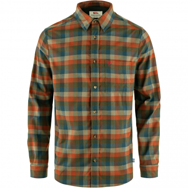 Fjällräven Lappland Stretch Flannel Shirt M Herren (Laurel Green-Autumn Leaf)