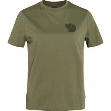 Fjällräven Övik Fox Boxy Logo Tee W Damen (Green)