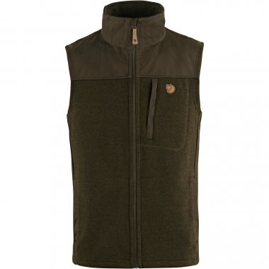 Fjällräven Singi Buck Fleece Vest M Herren (Dark Olive)