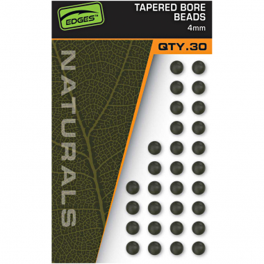 Fox Carp EDGES™ Naturals Tapered Bore Beads - 4mm