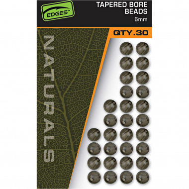 Fox Carp EDGES™ Naturals Tapered Bore Beads - 6mm