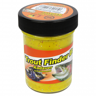 FTM Forellenteig Trout Finder Bait schwimmend (gelb, Kadaver)