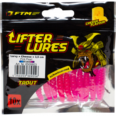 FTM Lifter Lures Larvy, Pink Pearl  