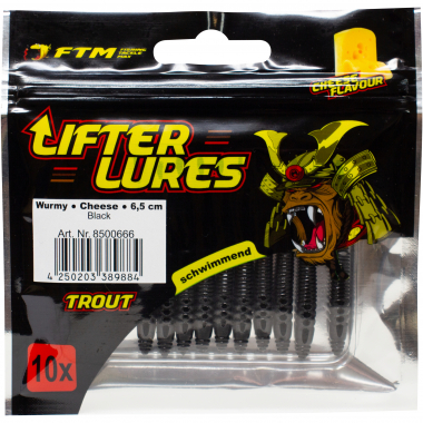 FTM Lifter Lures Wurmy, Black