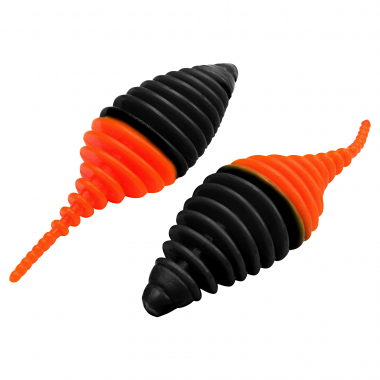 FTM Softbait Omura Baits Pongo (Schwarz/Neon Orange)
