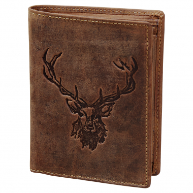 Green Burry Vintage Animal Collection "Royal Stag" Leder (Braun)