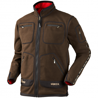 Härkila Kamko Fleece Jacket Herren (Brown/Red)