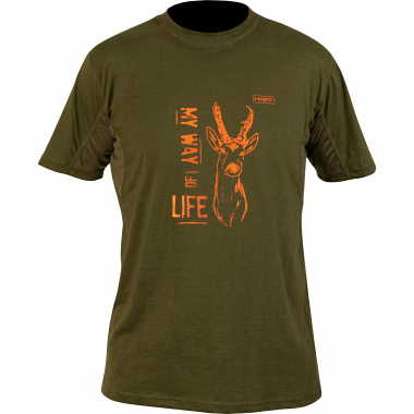 Hart Branded Roe Deer T-Shirt Herren (Dunkeloliv)