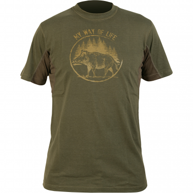 Hart Branded Sanglier T-Shirt Herren (Dunkeloliv)