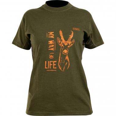 Hart Damen Branded Roe Deer T-Shirt Damen (Dunkeloliv)