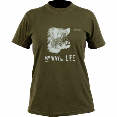 Hart Damen T-Shirt Brandet (Wildschwein)