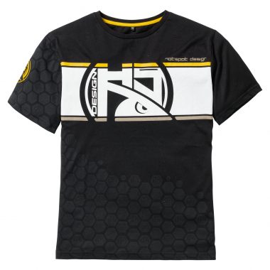 Hotspot Herren Linear Carpfishing T-Shirt Herren (Black)