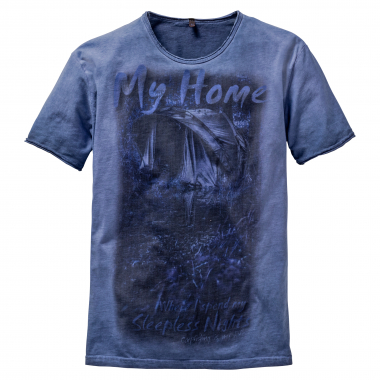 Hotspot Herren Vintage My Home T-Shirt Herren (Marine)