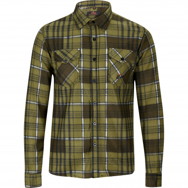 Il Lago Fleece Holzfällerhemd Vall Herren (Oliv)