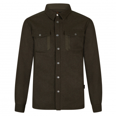 Il Lago Lodenhemd Forest Core Herren (Oliv/Braun)