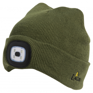 il Lago Prestige Strickmütze Unisex, m. LED-Lampe (Oliv)