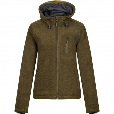 il Lago Sie Membran Lodenfleece-Jacke Geo Pro Damen (Oliv)