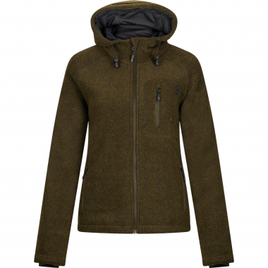 il Lago Sie Membran Lodenfleece-Jacke Geo Pro Damen (Oliv)