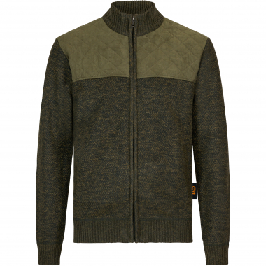Il Lago Strickfleecejacke Alpenblick Herren (Oliv)