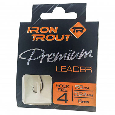 Iron Trout Vorfachhaken Premium Leader (Gr. 10)
