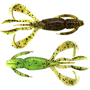 Keitech Crazy Flapper (Green Pumpkin / Chartreuse)