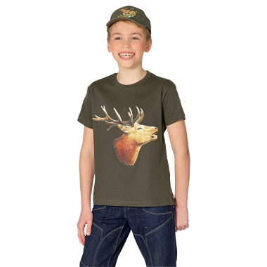 Kinder T-Shirt Hirschkopf