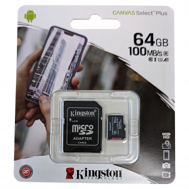 Kingston Canvas Select Plus 64 GB MicroSDXC UHS-I Klasse 10