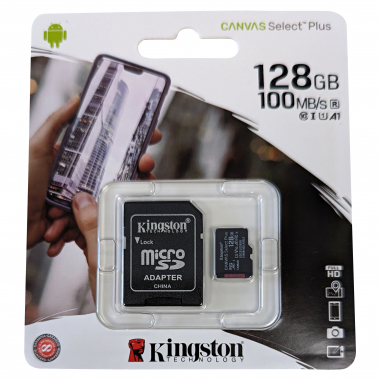 Kingston Canvas Select Plus Flash Speicherkarte micro SD 128GB-A