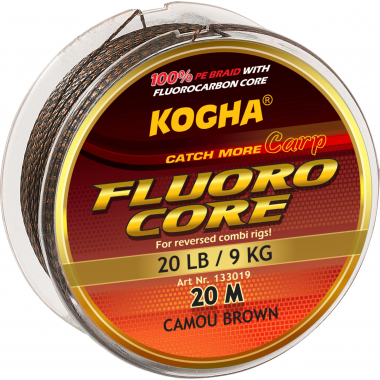 Kogha Carp Angelschnur Carp Fluoro Core (camou braun)