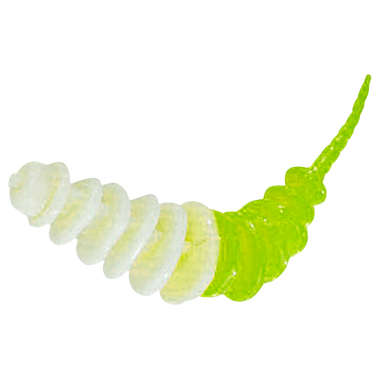 Kogha Gummiköder Räuberfänger Troutworm (weiß / grün)