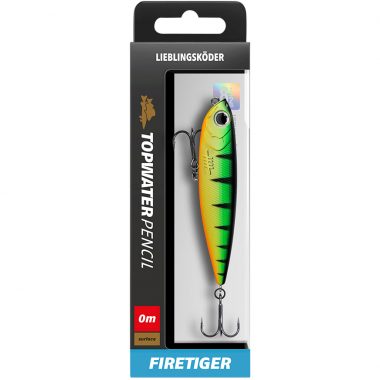 Lieblingsköder Topwater Pencil (Firetiger)