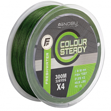 Lineaeffe Angelschnur Colour Steady Freshwater 4X Braid (dark green)
