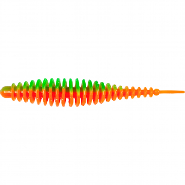 Magic Trout Softbait T-Worm I-Tail (Neon Grün/Orange)