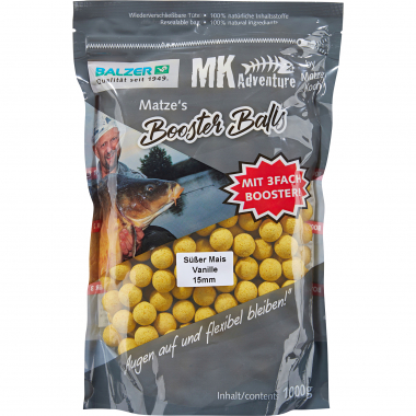 Matze Koch Boilies MK Adventure Booster Balls (Süßer Mais/Vanille)