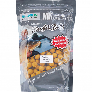 Matze Koch Boilies MK Adventure Booster Balls (Weißbrot/Kartoffel)