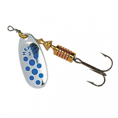 Mepps Spinner Comet Decorée (Silber/Blau)