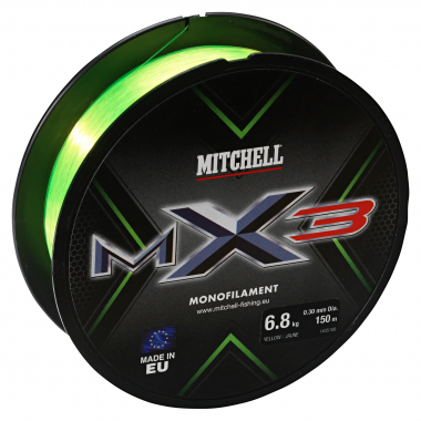 Mitchell Angelschnur MX3 Mono (low-vis gelb, 150)